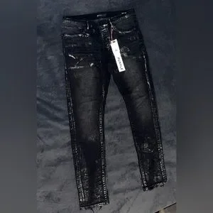 p001 low rise skinny jean black wash metallic silver